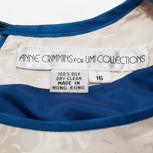 Vintage 80s Anne Crimmins for Umi Collections Medium Silk Bold Maximalist Blouse - Picture 4 of 4